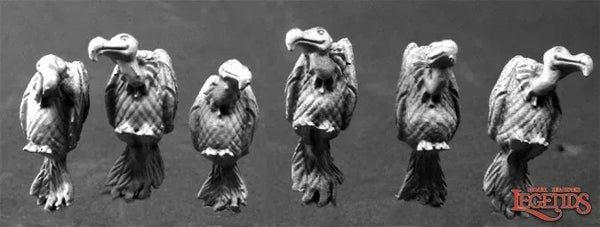 Vultures (6) 03797 Aasgieren (metal)