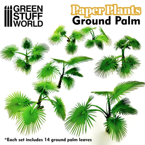 Papierpflanzen - Lasergeschnittene Papierpflanzen Bodenpalme 10364
