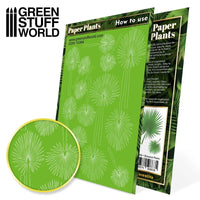 Papierpflanzen - Lasergeschnittene Papierpflanzen Bodenpalme 10364