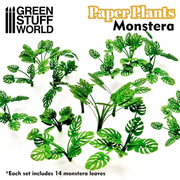 Papierpflanzen – Lasergeschnittene Papierpflanzen Monstera 10368