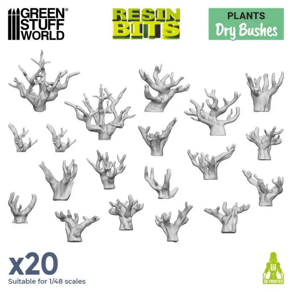 3D-gedrucktes Set – Trockenbüsche 10406