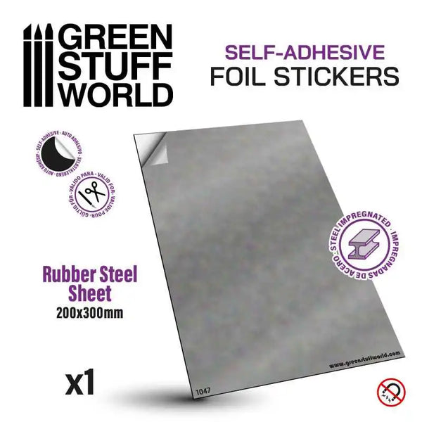 Gummistahlplatte - Selbstklebend 1047