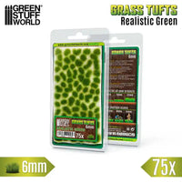 Grasbüschel - 6 mm selbstklebend - 75 Stück - Realistisches Grün 10669