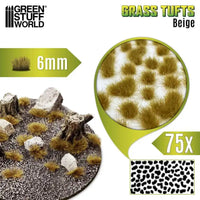 Grasbüschel - 6 mm selbstklebend - BEIGE 10671