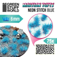 Martian Fluor Tufts 6mm - NEON STITCH BLAU 10683