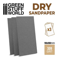 SandPaper 180x90mm - DRY 320 grit 10696