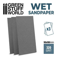 Wet water proof SandPaper 180x90mm - 320 grit 10710