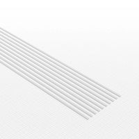 Green Stuff World uPVC Plasticard - Profile Xtra-thin 0.25x1 mm
