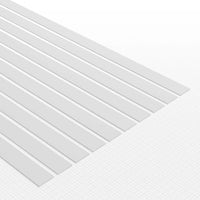 Green Stuff World uPVC Plasticard - Profile Xtra-thin 0.25mm x 6mm 10827