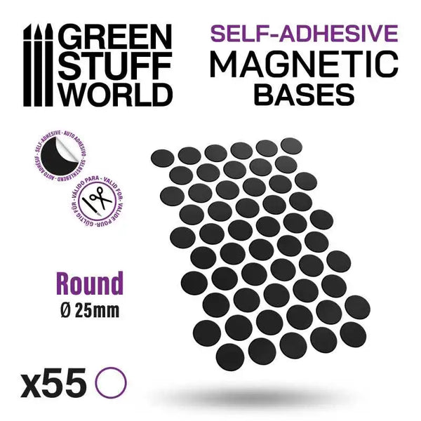 Round Magnetic Sheet SELF-ADHESIVE - 25mm 10861