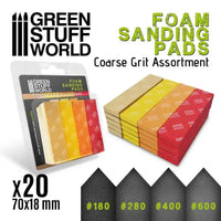 Foam Sanding Pads - COARSE GRIT ASSORTMENT x20 10977