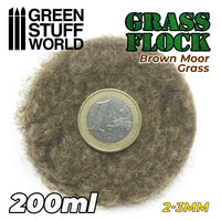 Static Grass Flock 2-3mm - Brown Moor Grass - 200 ml 11138
