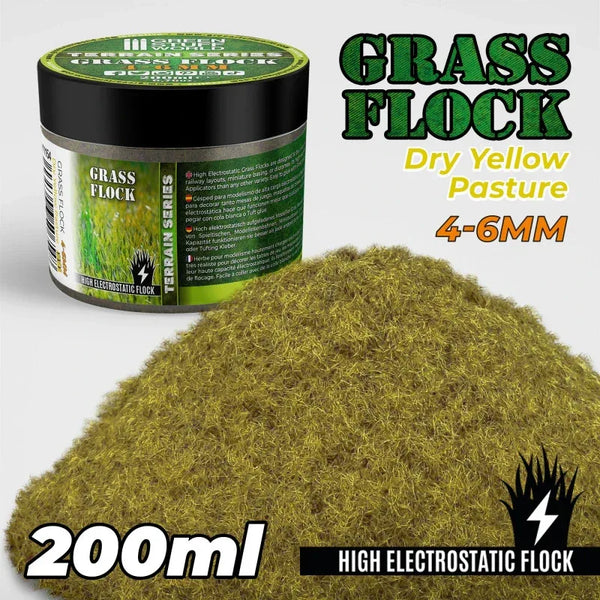 Static Grass 4-6mm DRY YELLOW PASTURE 200 ml 11154