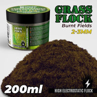 Statisches Grasflockenmaterial 2-3 mm - BURNT FIELDS - 200 ml 11149