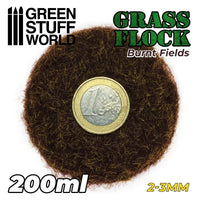 Statisches Grasflockenmaterial 2-3 mm - BURNT FIELDS - 200 ml 11149