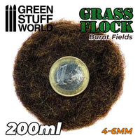 Statisches Grasflockenmaterial 4-6 mm - BURNT FIELDS - 200 ml 11162
