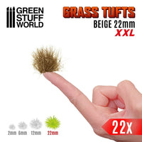 Grass TUFTS XXL  22mm self-adhesive BEIGE 11450