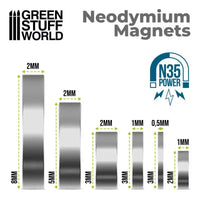 Neodymium Magnets 3x2mm - 50 units (N35) 9053
