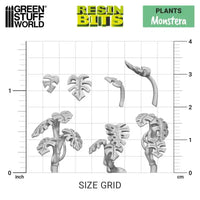 3D-gedrucktes Set – Monstera-Pflanze 11611