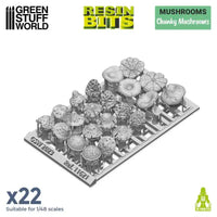 Dicke Champignons x22 - 3D-gedrucktes Set 11621