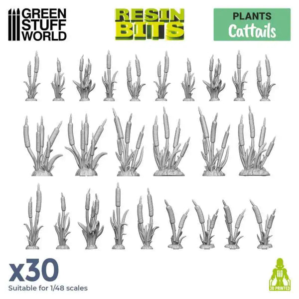 Cattails Pflanzen 30x - 3D-gedrucktes Set 11626