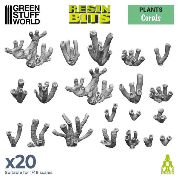 Korallen Korallen 20x - 3D-gedrucktes Set 11628