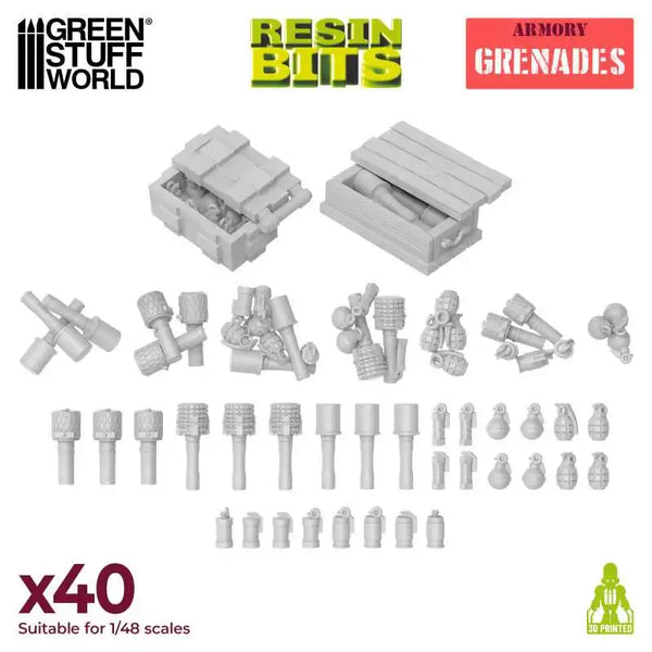 3D-gedrucktes Set – Granaten 12225