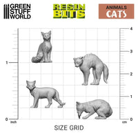 3D-gedrucktes Set - Katzen 12292