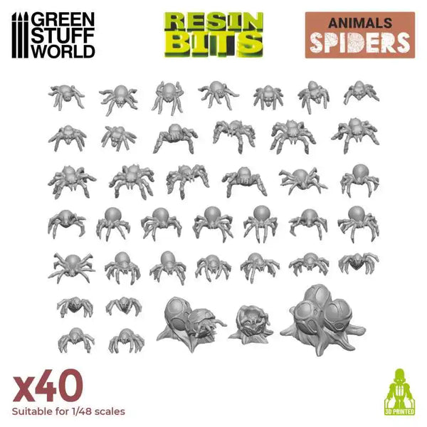 3D-gedrucktes Set – Kleine Spinnen 12296