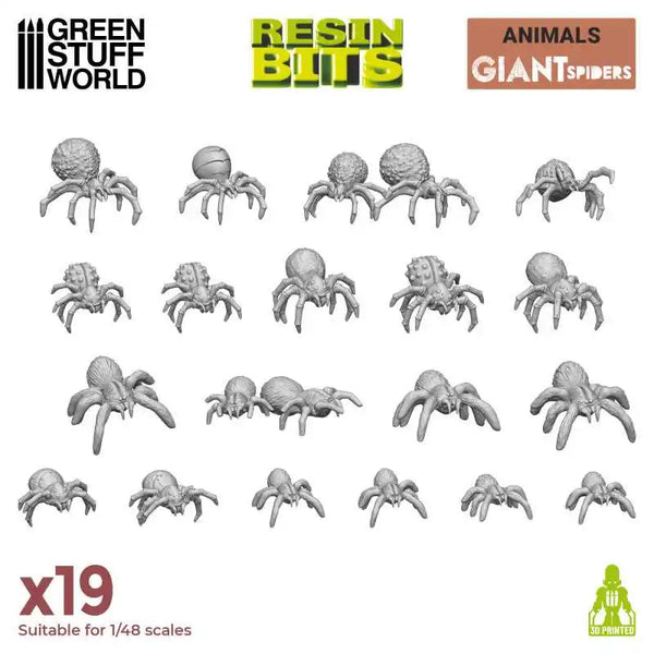 3D-gedrucktes Set – Große Spinnen 12297