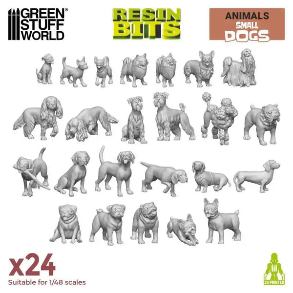 3D-gedrucktes Set – Kleine Hunde 12303