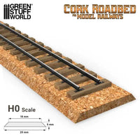 H0-Spur Kork-Gleisbett 12339