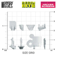 3D-gedrucktes Set – Hacker Screens 26x 12366