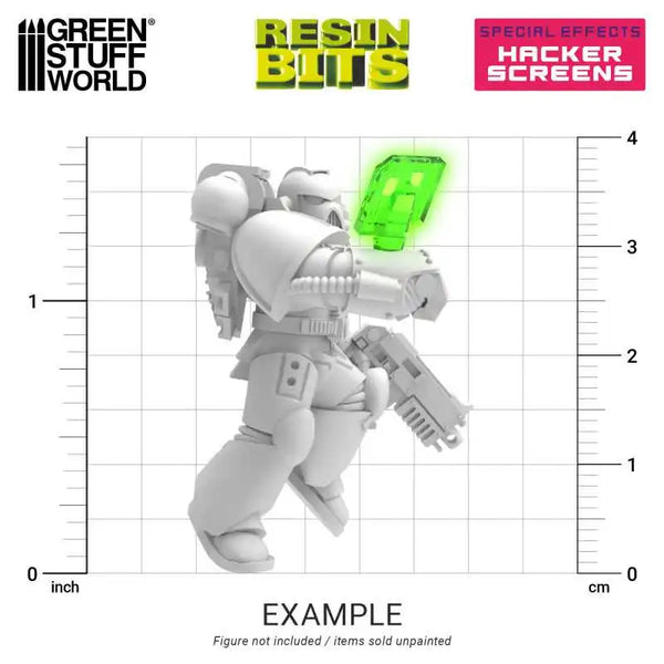 3D-gedrucktes Set – Hacker Screens 26x 12366