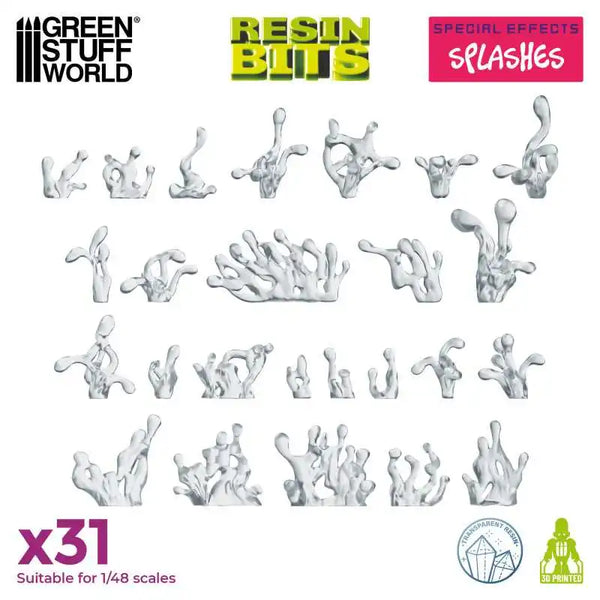 3D-gedrucktes Set – Splash Effect 31x 12367