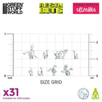 3D-gedrucktes Set – Splash Effect 31x 12367