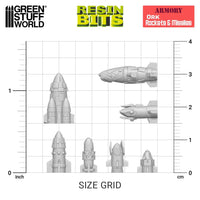 3D-gedrucktes Set: Ork-Raketen und -Geschosse 1 von 48 34x 12647