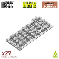 3D-gedrucktes Set – Ägyptische Skarabäen, 27 Stück, 12665