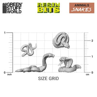 3D-gedrucktes Set – Schlangen 15x 12668