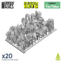 3D-gedrucktes Set – Fächerpalmen 20x 12670