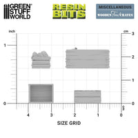 Green Stuff World Wooden Food Crates 1:48 12684
