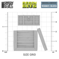 Green Stuff World Wooden Crates 1 op 35 12707