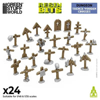 Schützengrabenkreuze aus Holz 1:48-1:35 12722