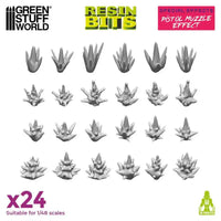 3D-gedrucktes Set – Pistolen-Mündungsfeuer 24x 12913