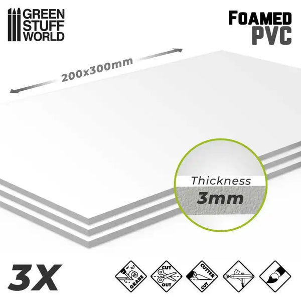 Geschäumtes PVC 3 mm 12929
