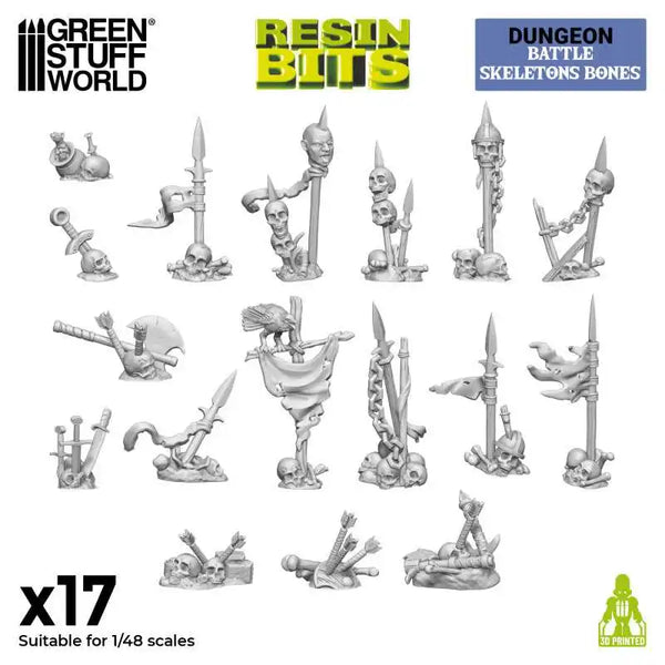 3D-gedrucktes Set – Battle Skeleton Bones 1:48 12933