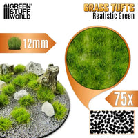 Grasbüschel - 12 mm selbstklebend - 75 Stück - Realistisches Grün 12939