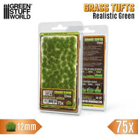 Grasbüschel - 12 mm selbstklebend - 75 Stück - Realistisches Grün 12939