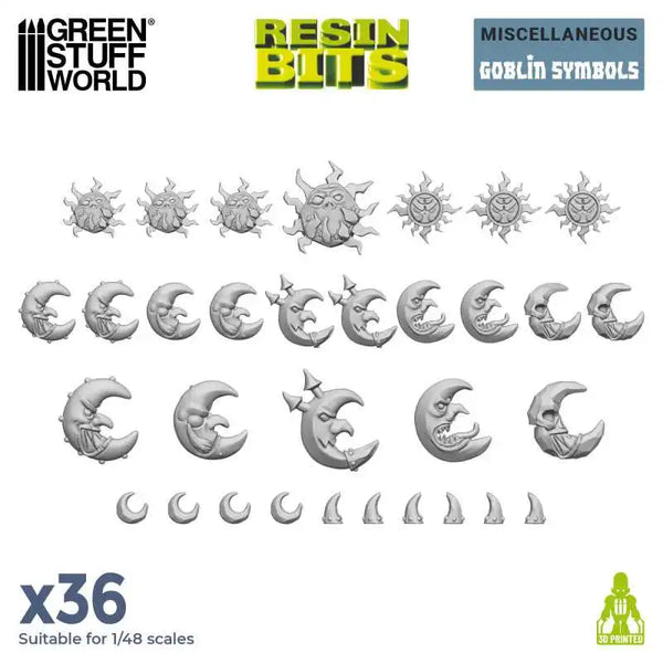3D-gedrucktes Set – Goblin-Symbole 12965