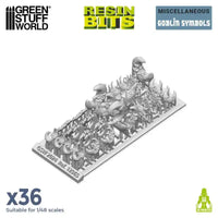 3D-gedrucktes Set – Goblin-Symbole 12965